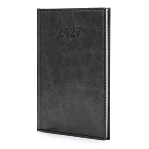 Kalendarz A5 2027 Lux Tygodniowy Czarny
