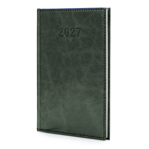 Kalendarz A5 2027 Lux Tygodniowy Zielony