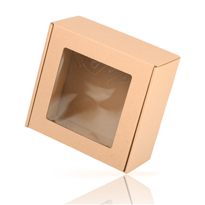 Gładki BOX-05 z okienkiem 200x200x100 - 10 szt - zdjęcie 2