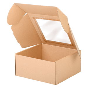 Gładki BOX-05 z okienkiem 200x200x100 - 10 szt - zdjęcie 4