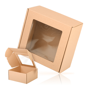 Gładki BOX-05 z okienkiem 200x200x100 - 10 szt