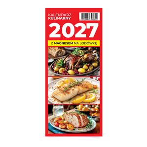 Kalendarz 2027 Tygodniowy kulinarny z magnesem