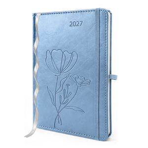 Kalendarz Mindful A5 2027 tygodniowy Niebieski