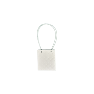 Torebka KK-1-1 - na kwiatek kwadrat - white