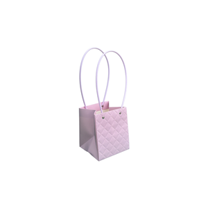 Torebka KK-1-4 - na kwiatek kwadrat - light purple