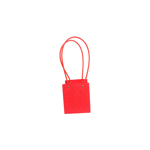 Torebka KK-1-6 - na kwiatek kwadrat - red