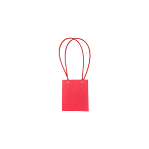 Torebka KK-1-6 - na kwiatek kwadrat - red