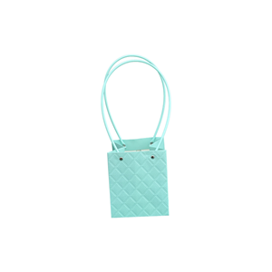 Torebka KK-2-32 - na kwiatek kwadrat - baby blue