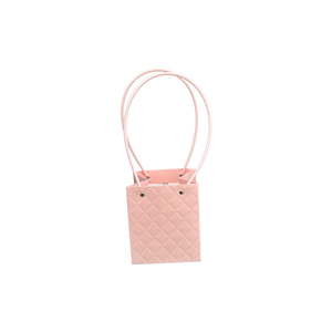 Torebka KK-2-3 - na kwiatek kwadrat - pink