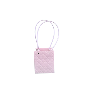 Torebka KK-2-4 - na kwiatek kwadrat - light purple