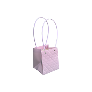 Torebka KK-2-4 - na kwiatek kwadrat - light purple