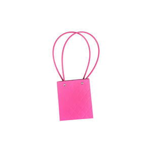 Torebka KK-2-5 - na kwiatek kwadrat - rose red