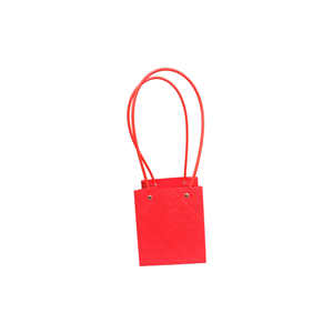 Torebka KK-2-6 - na kwiatek kwadrat - red