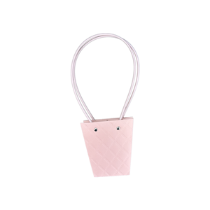 Torebka KT-1-3 - na kwiatek trapez - pink