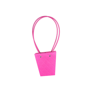 Torebka KT-1-5 - na kwiatek trapez - rose red
