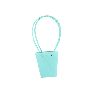Torebka KT-1-8 - na kwiatek trapez - blue
