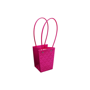 Torebka KT-2-5 - na kwiatek trapez - rose red