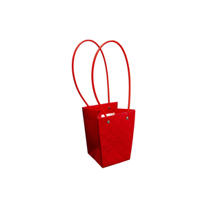 Torebka KT-2-6 - na kwiatek trapez - red