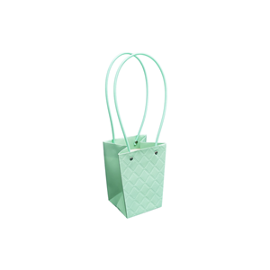Torebka KT-2-9 - na kwiatek trapez - green (mint)