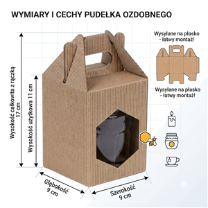 Pudełko na słoik miodu GM-PM-1 - 10 szt.