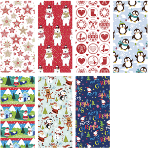 Papier ozdobny 2m 70 arkuszy - S-26 Santa