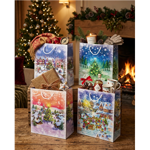 Torebki ozdobne T-10L set S-46 Christmas Night - zdjęcie 2