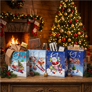 Torebki ozdobne T-2L set S-48 Santa on tour - zdjęcie 3