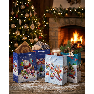 Torebki ozdobne T-4L set S-48 Santa on tour - zdjęcie 2