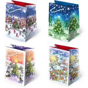 Torebki ozdobne T-5L set S-46 Christmas Night