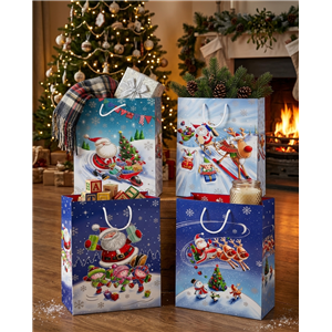 Torebki ozdobne T-8L set S-48 Santa on tour - zdjęcie 2
