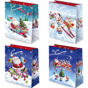 Torebki ozdobne T-8L set S-48 Santa on tour