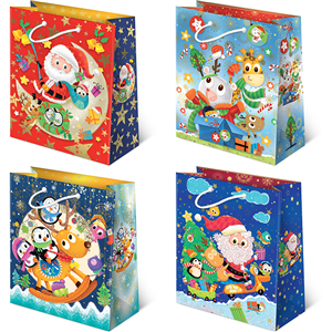 Torebki ozdobne XL set S-42 Święta dzieci