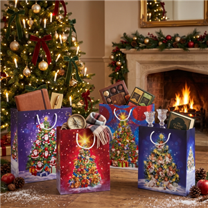 Torebki ozdobne XL set S-45 Exceptional trees - zdjęcie 2