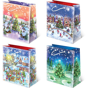 Torebki ozdobne XL set S-46 Christmas Night